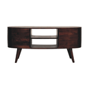 Light Walnut Wave Entertainment Unit Artisan