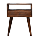 Modern Chestnut Solid Wood nightstand Artisan