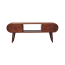 Chestnut Circular TV Unit Artisan