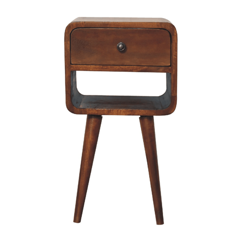 Mini Chestnut Curve Lower nightstand Artisan