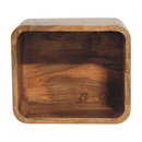 Oak-ish Floating Open Nightstand Artisan