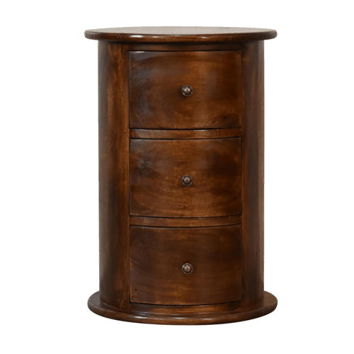 3 Drawer Chestnut Drum Chest Artisan