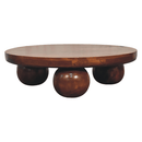 Chestnut Central Ball Table Artisan