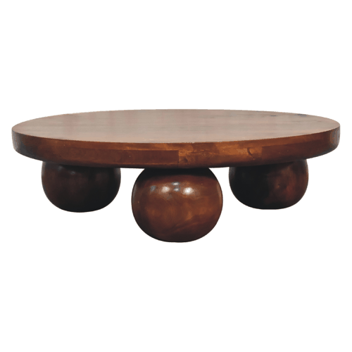 Chestnut Central Ball Table Artisan