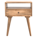 Modern Nightstand with Open Slot Artisan