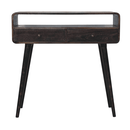 Curved Ash Black Console Table Artisan