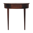 Backless Mounted Chestnut Console Table Artisan