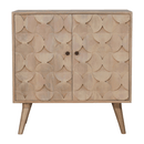 Hourglass Carved Marble Cabinet Artisan