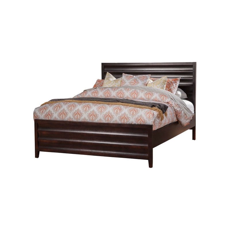 Donham Queen Panel Bed, Black Cherry