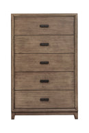 Walden 5 Drawer Chest, Antique Grey Alpine