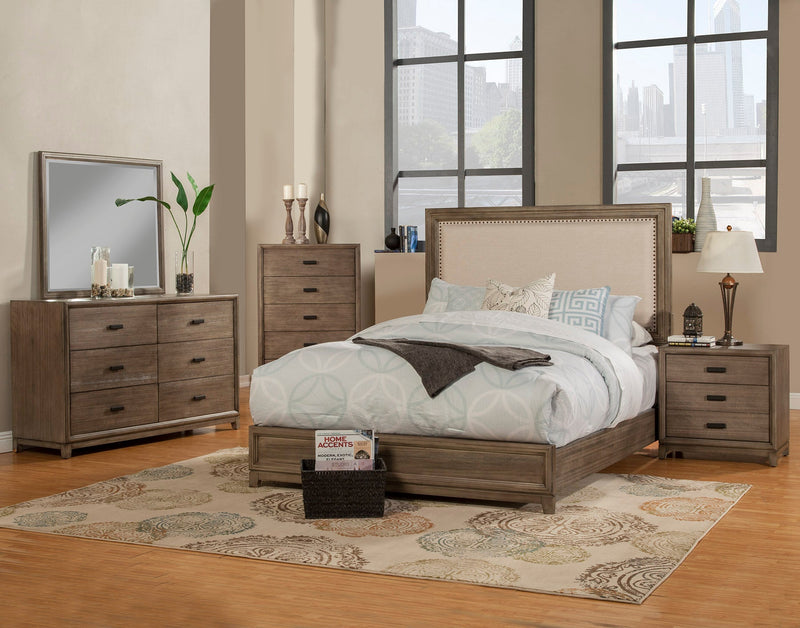 Walden Mirror, Antique Grey Alpine