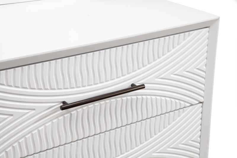 Bristol Nightstand, White Alpine