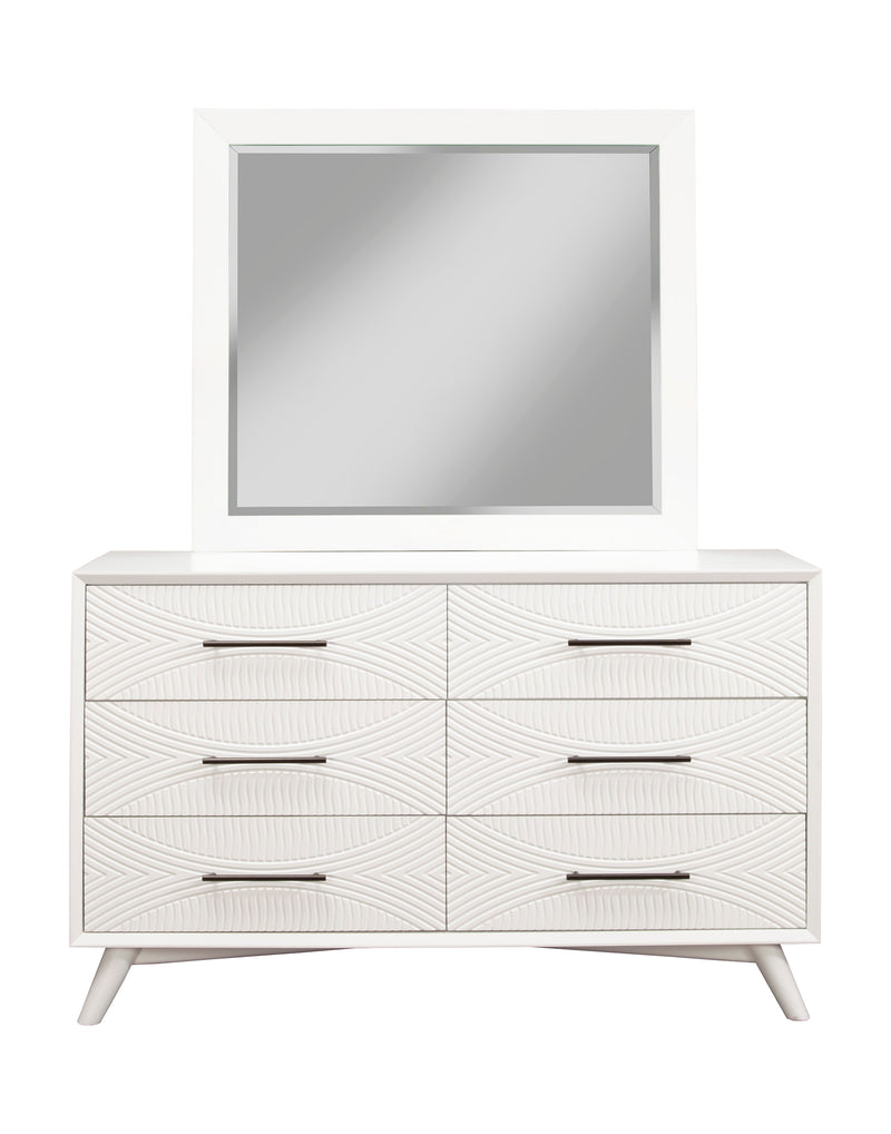 Bristol 6-Drawers Dresser, White