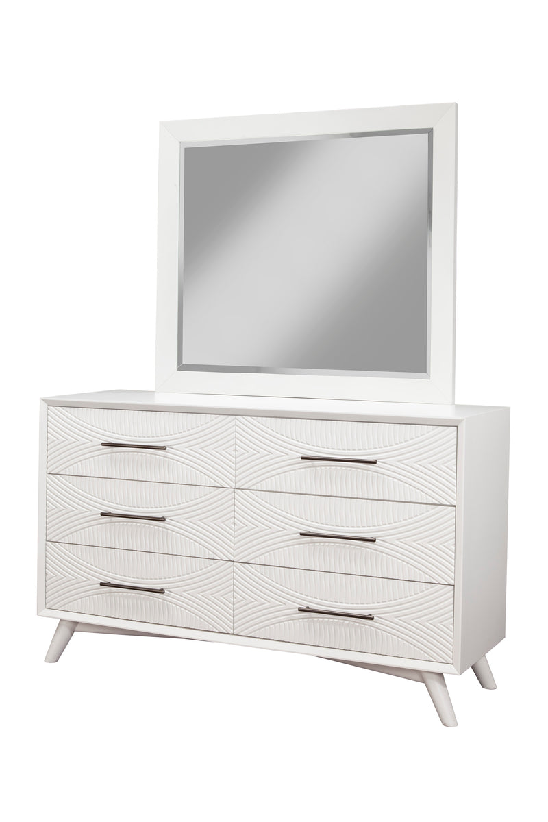 Bristol 6-Drawers Dresser, White