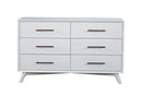 Bristol 6-Drawers Dresser, White Alpine