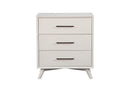 Bristol 3-Drawers Chest, White Alpine