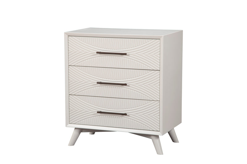 Bristol 3-Drawers Chest, White