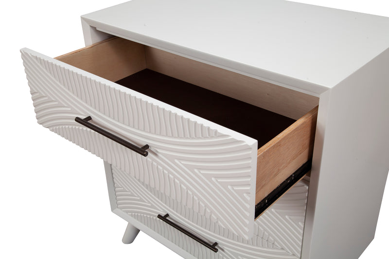 Bristol 3-Drawers Chest, White