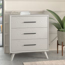 Bristol 3-Drawers Chest, White Alpine