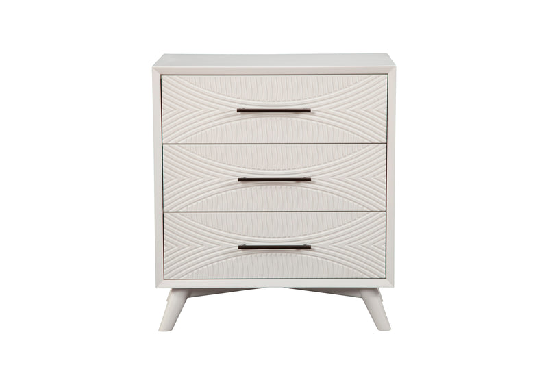 Bristol 3-Drawers Chest, White