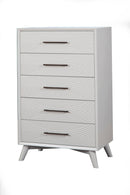 Bristol 5-Drawers Chest, White Alpine