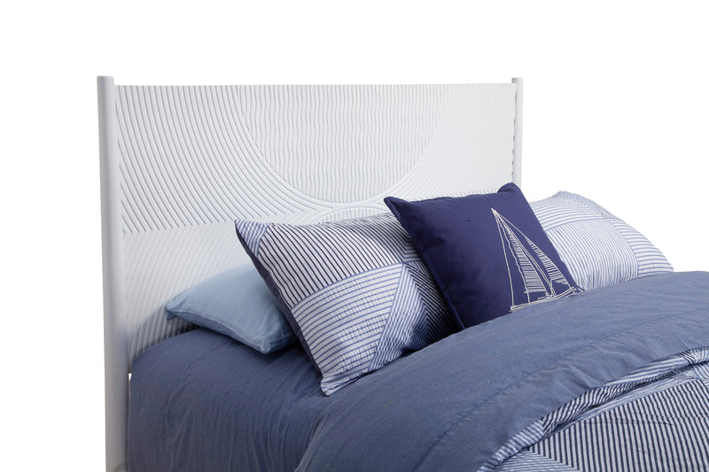 Bristol Queen Panel Bed, White Alpine