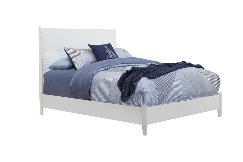 Bristol Queen Panel Bed, White