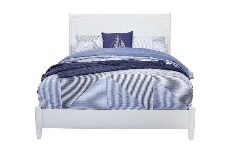 Bristol Queen Panel Bed, White Alpine