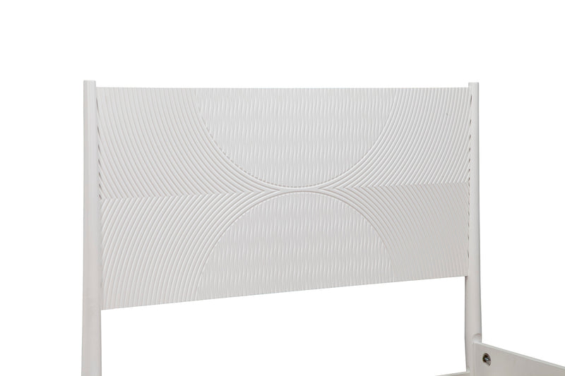 Bristol Queen Panel Bed, White Alpine