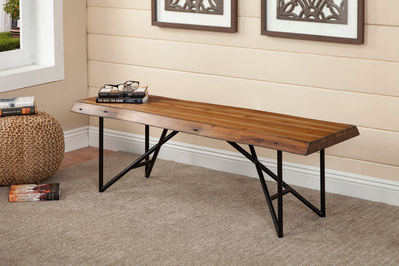 Daisy Bench, Light Walnut Alpine