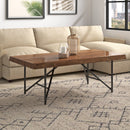 Daisy Coffee/Cocktail Table, Light Walnut Alpine