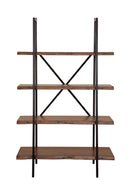 Daisy 4 Shelf Bookshelf, Light Walnut Alpine
