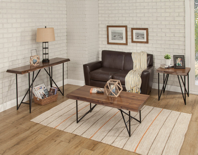 Daisy Coffee/Cocktail Table, Light Walnut Alpine