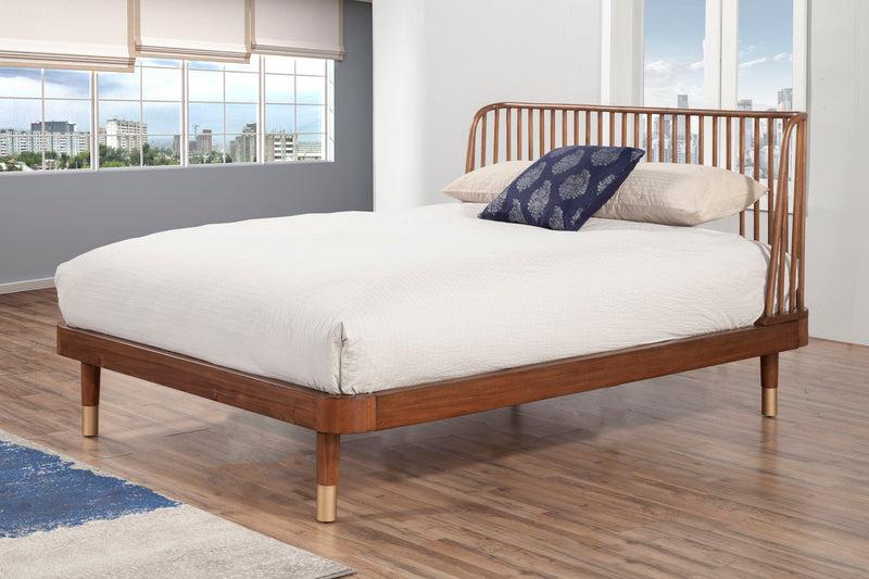 Amber California King Platform Bed Alpine