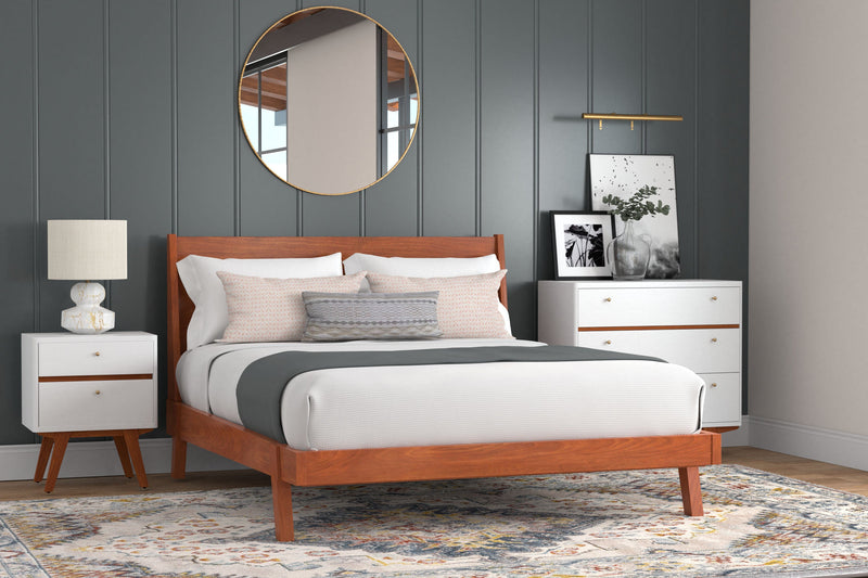 Emery Queen Platform Bed Alpine