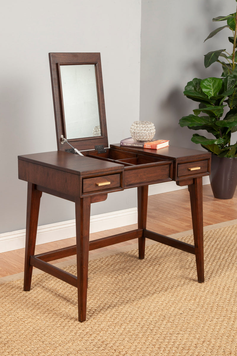 Camilla Bedroom Vanity with 2 Drawers & Flip Up Mirror