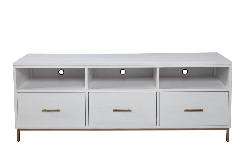 Aspen TV Stand with 3 Storage Drawers & 3 Open Shelves Alpine