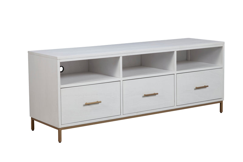 Aspen TV Stand with 3 Storage Drawers & 3 Open Shelves Alpine