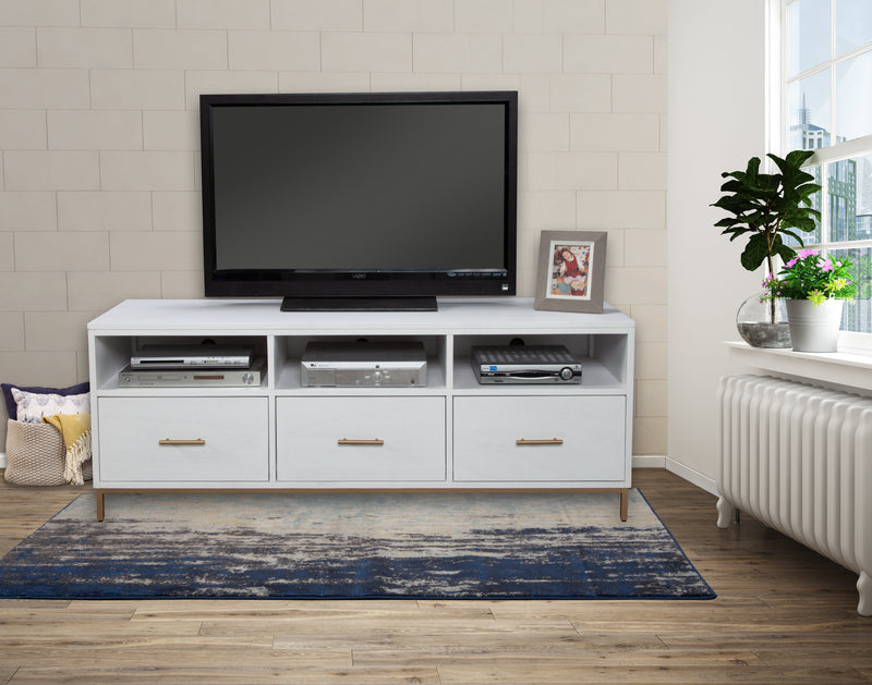 Aspen TV Stand with 3 Storage Drawers & 3 Open Shelves