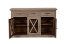 Caldwell Sideboard with 3 Drawers & 3 Doors, Weathered Natural Alpine