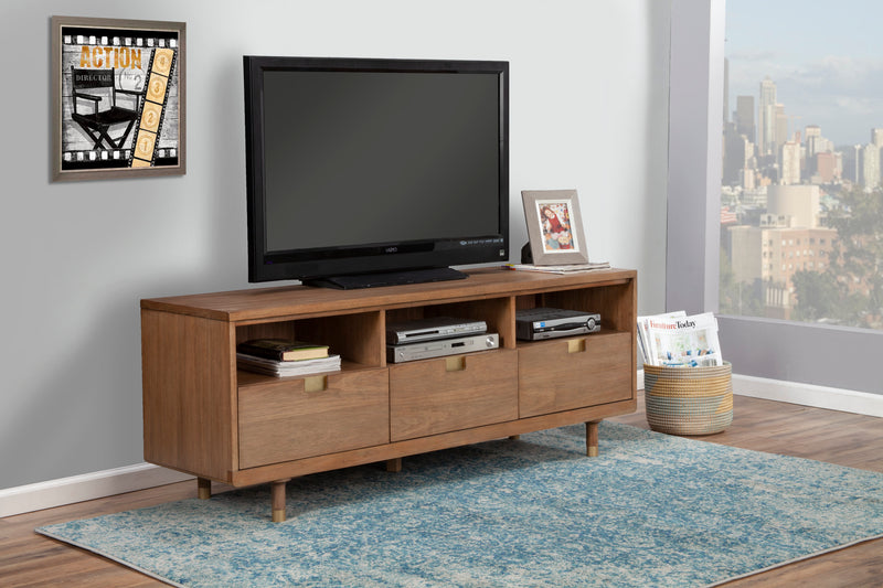 Lennox TV Stand with 3 Drawers & 3 Open Shelves