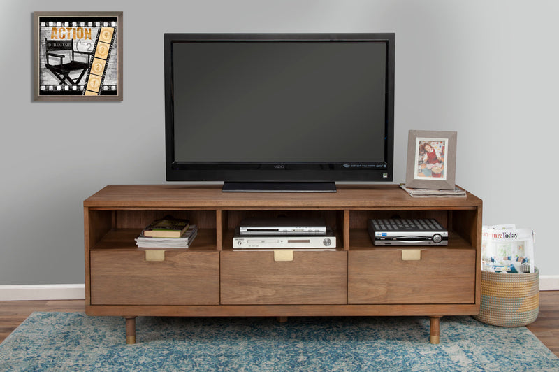 Lennox TV Stand with 3 Drawers & 3 Open Shelves