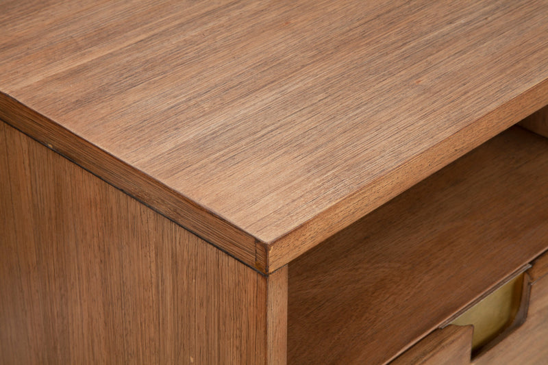 Lennox TV Stand with 3 Drawers & 3 Open Shelves Alpine