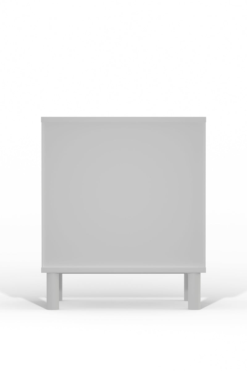 Daylan 1 Drawer Nightstand, White Alpine