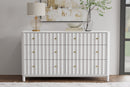 Daylan 6 Drawer Dresser, White Alpine