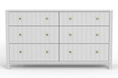 Daylan 6 Drawer Dresser, White Alpine