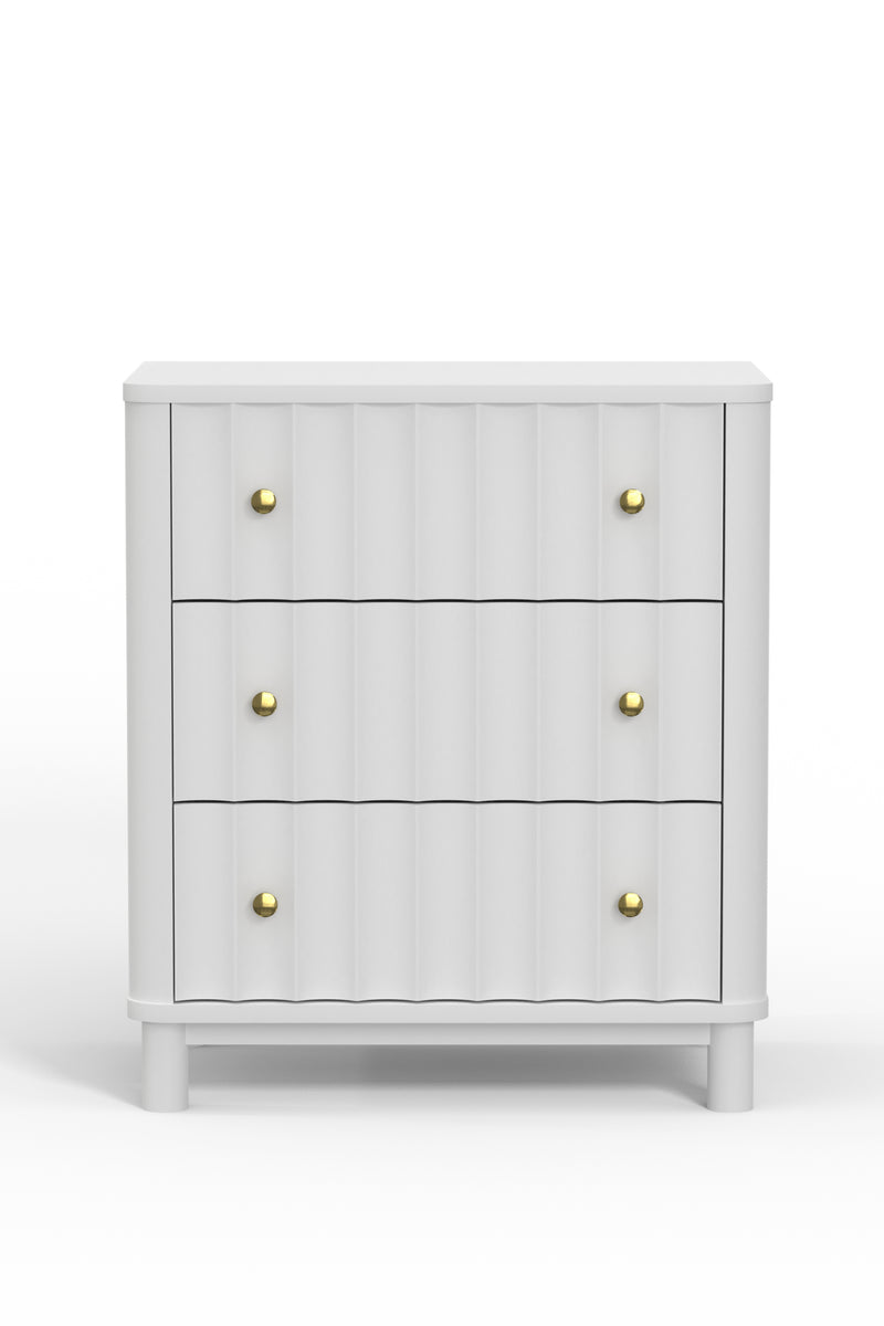 Daylan 3 Drawer Chest, White