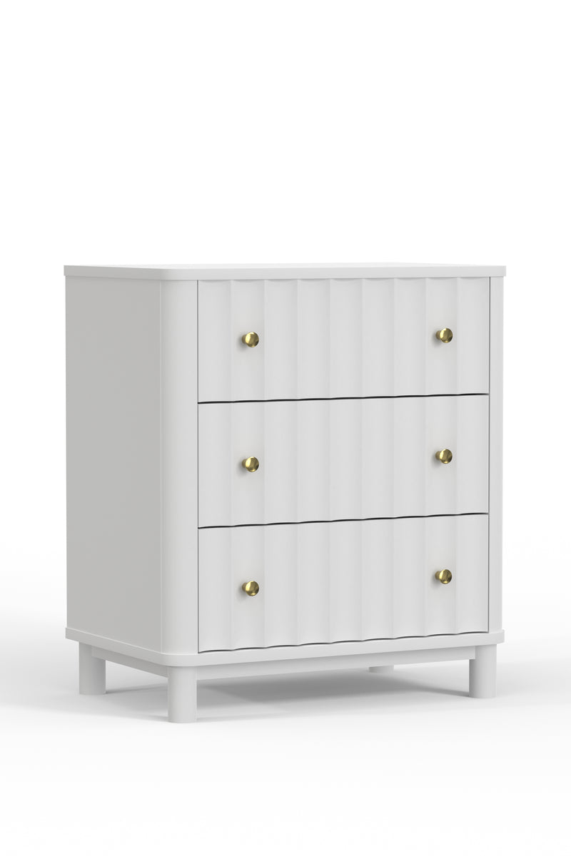 Daylan 3 Drawer Chest, White