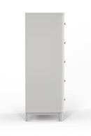 Daylan 5 Drawer Chest, White Alpine