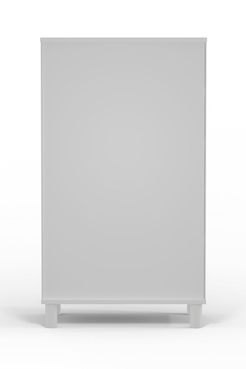 Daylan 5 Drawer Chest, White Alpine